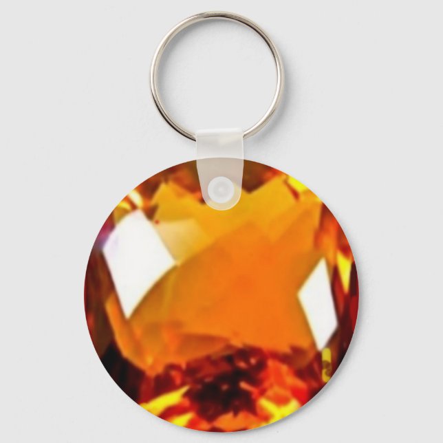 November Birthstone-Golden Citrine by Sharles Keychain (Front)