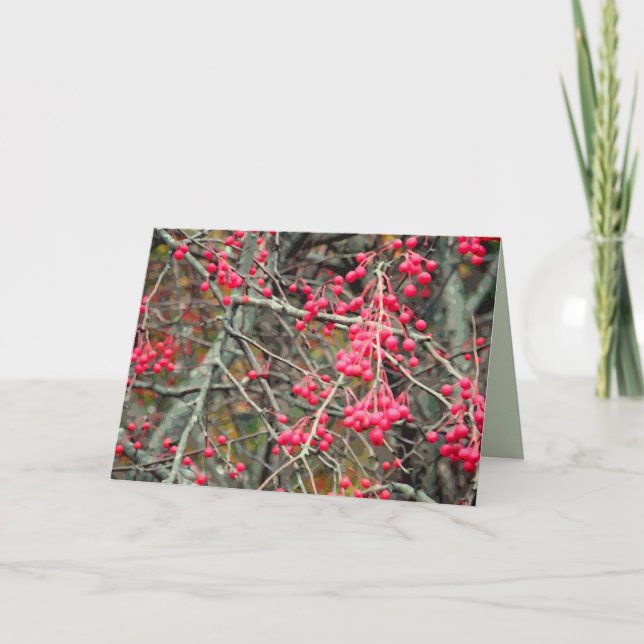 November Crabapples Greeting Card (Front)