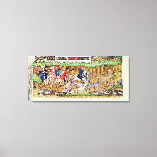 November; deer hunting canvas print (Front)