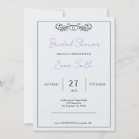 "November Elegance" Customizable Bridal Shower