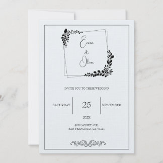 "November Elegance" Customizable Wedding  Invitati Invitation