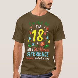 November Girls Flower Tee 48 Years Old Im Not 48 B