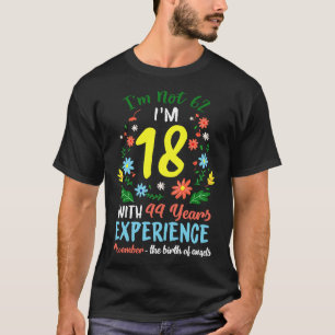 November Girls Flower Tee 62 Years Old Im Not 62 B