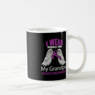November I Wear Purple Grandpa Pancreatic Cancer A Coffee Mug