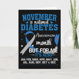 November Is National Diabetes Awareness Month  Card