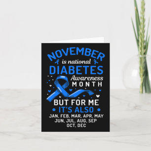 November Is National Diabetes Awareness Month Supp Card