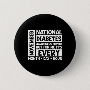 November National Diabetes Month 2 Inch Round Button