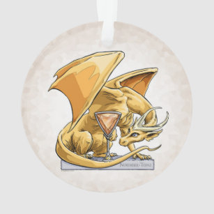 November’s Birthstone Dragon: Topaz Ornament