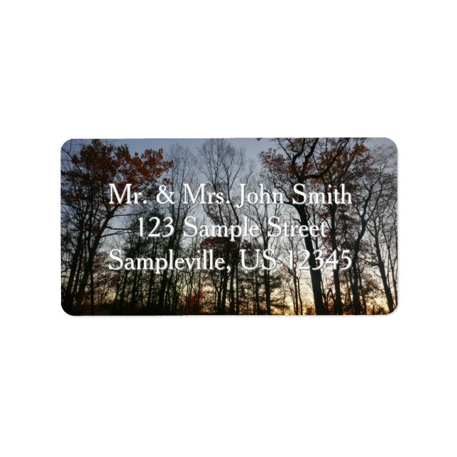 November Sunset Label (Front)