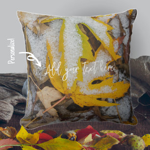 November Throw Pillow