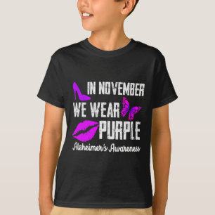 November We Wear Purple Alzheimerheimer´s Awarenes T-Shirt