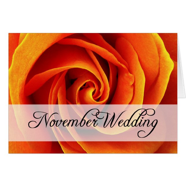 November Wedding : rose of the season : (Front Horizontal)