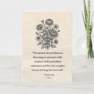 November's Chrysanthemum Card