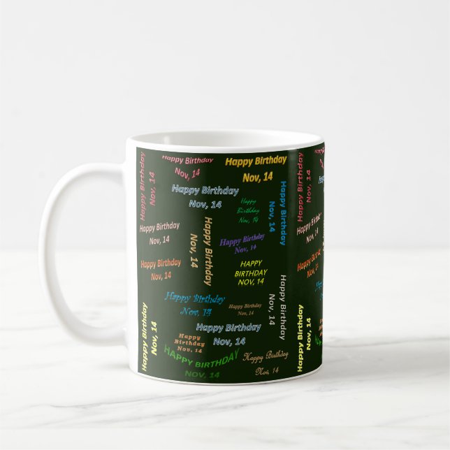 Novembre, 14 Anniversaire Mug (Gauche)