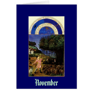 Novembre - baie de Les Tres Riches Heures du Duc