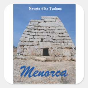 Noveta d'ES Tudons, Menorca Square Sticker