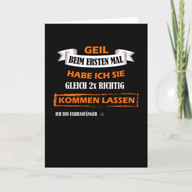 Novice Driver Test 18th Birthday Card (Front)