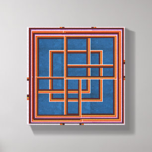 NOVINO Abstract Graphics for Hallways n  Corridors Canvas Print