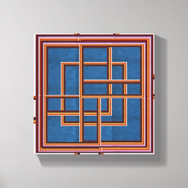 NOVINO Abstract Graphics for Hallways n  Corridors Canvas Print (Front)