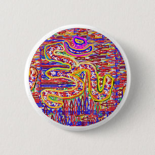 NOVINO Om Mantra - High Energy Acrylic Art 2 Inch Round Button