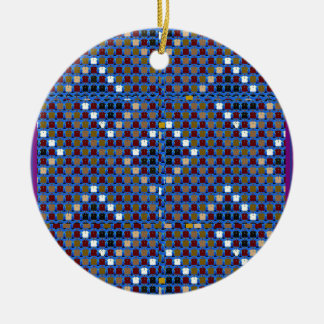 NOVINO Texture Pattern Meet Greet Gifts doonagiri Ceramic Ornament