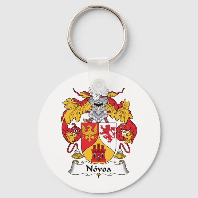 Novoa Family Crest Keychain (Front)