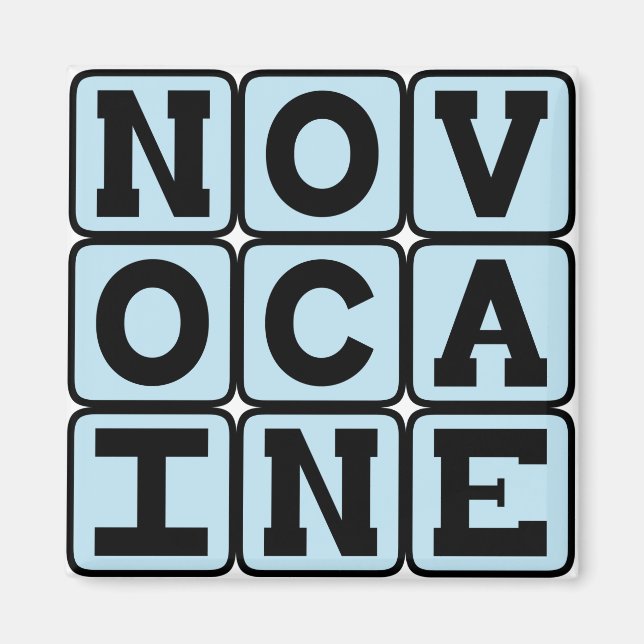 Novocaine, Dental Anesthetic Magnet (Front)