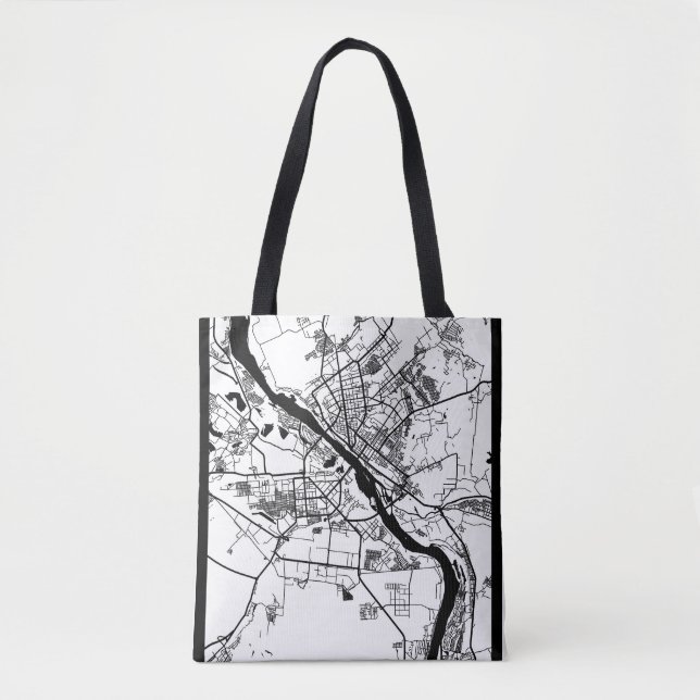 Novosibirsk Russia City Map Tote Bag (Front)