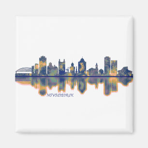 Novosibirsk Skyline Magnet