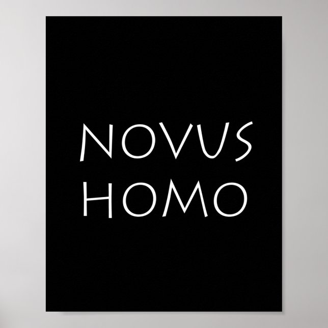 Novus homo poster (Front)