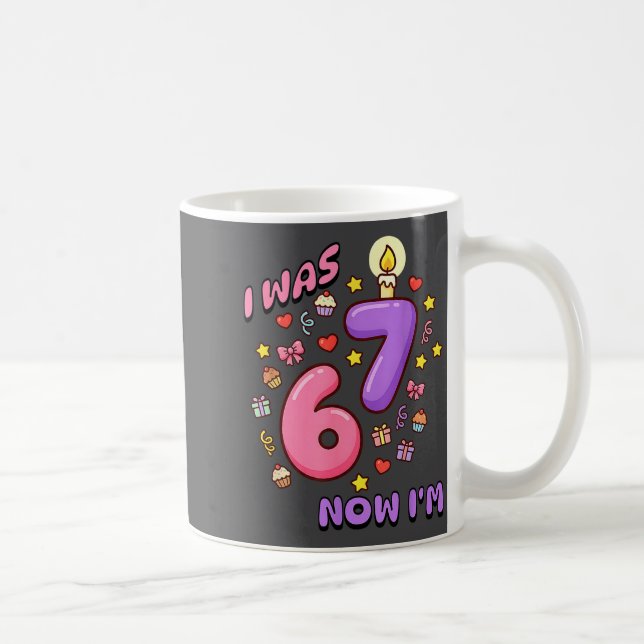 Now 6 7 Old 7th Birthday Coffee Mug (Right)