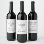Now Act Surprised Bridal Party Proposal Wine Label (Bottles)