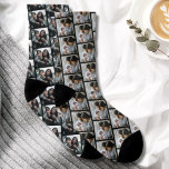Now and Then Love Story Two Photo Anniversary Socks<br><div class="desc">Customize this now and then love story two photo anniversary gift idea to celebrate one of your favourite people. This personalized gift makes a birthday gift or Christmas gift. Makes a great gift for husband, wife, girlfriend, boyfriend, spouse, partner. Family and friends will love this now and then love story...</div>