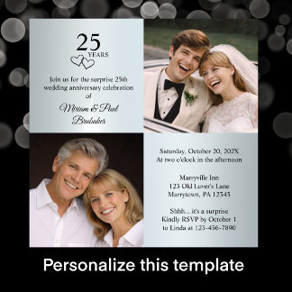 Now and Then Photo Surprise 25th Anniversary Party