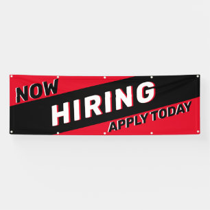 Now Hiring Apply Today Large Banner