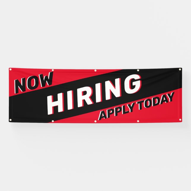 Now Hiring Apply Today Large  Banner (Horizontal)