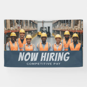 NOW HIRING Competitive Pay Banner – Customizable