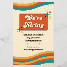 Now Hiring Flyer