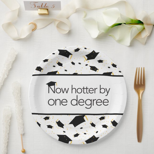 Now Hotter By One Degree w/ Background Paper Plate (Wedding)