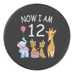 Now I am 12 years old 12th Birthday at the Zoo Hockey Puck
