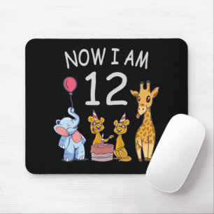 Now I am 12 years old 12th Birthday at the Zoo Mouse Pad