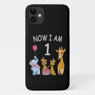Now I am 1 year old 1st Birthday at the Zoo iPhone 11 Case