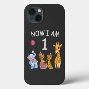 Now I am 1 year old 1st Birthday at the Zoo iPhone 13 Case