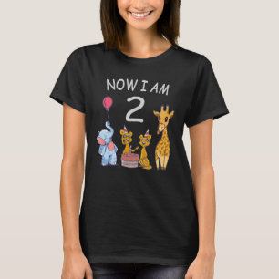 Now I am 2 years old 2nd Birthday at the Zoo T-Shirt