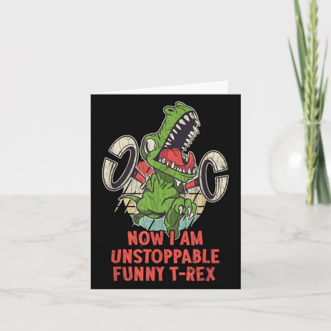 Now I Am Unstoppable Funny Sarcastic Sarcasm Graph Card (Front)