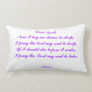 Now I Lay Me Down To Sleep Lumbar Pillow