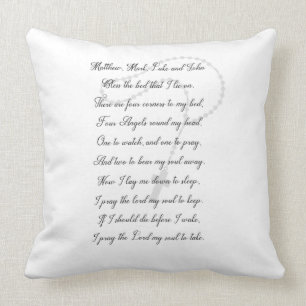 Now I Lay Me Down To Sleep Throw Pillow