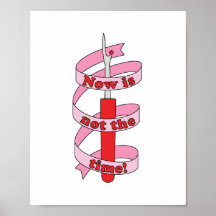 "Now Is Not The Time" Seam Ripper and Ribbon