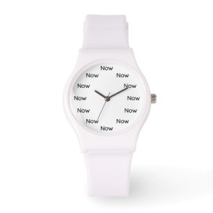 Now is Zen™ Mindful Meditation Pure Peaceful White Watch
