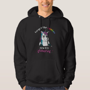 Now it s glittering fierce unicorn with mug hoodie